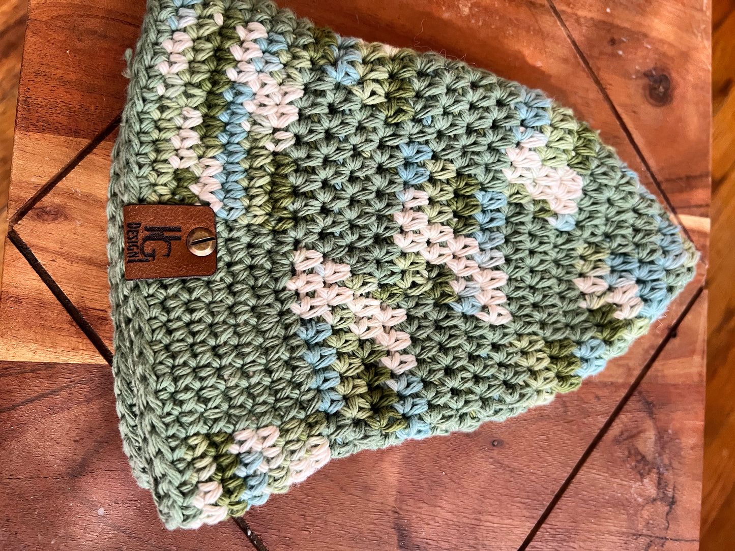Crochet Checkered Bucket Hat S/M
