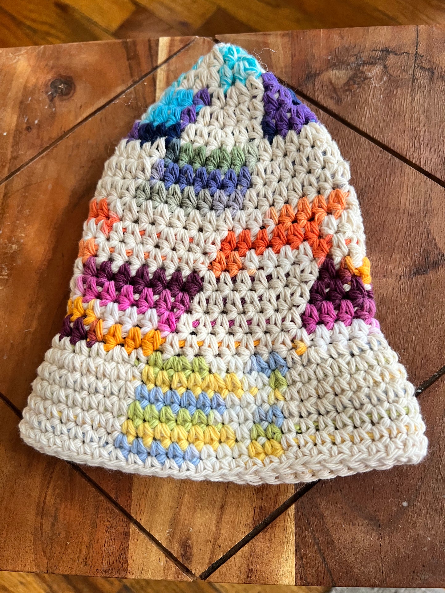 Crochet Checkered Bucket Hat S/M