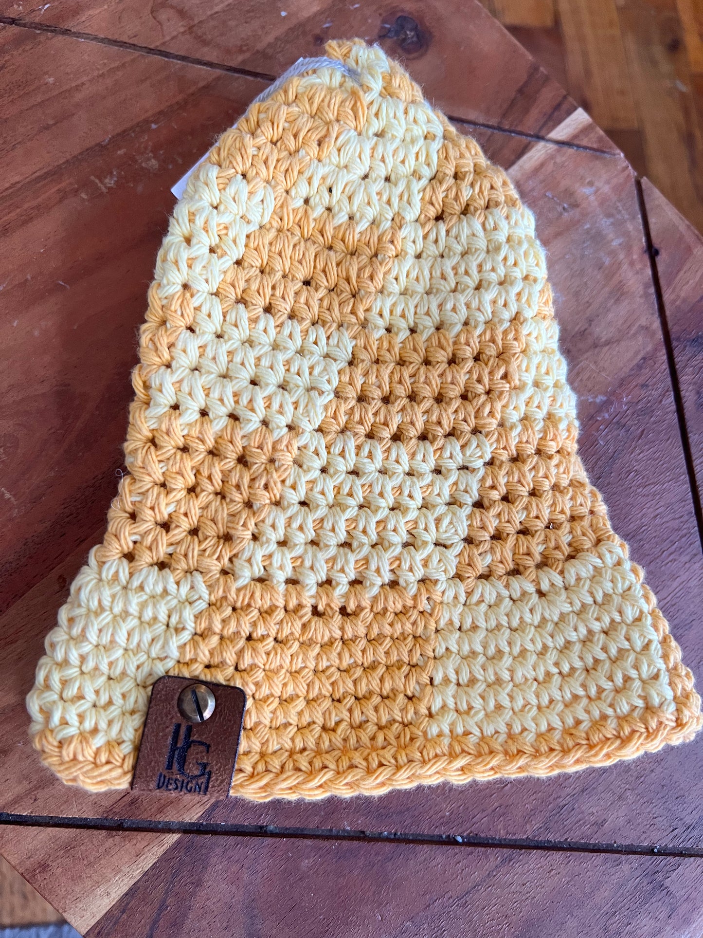 Crochet Checkered Bucket Hat S/M