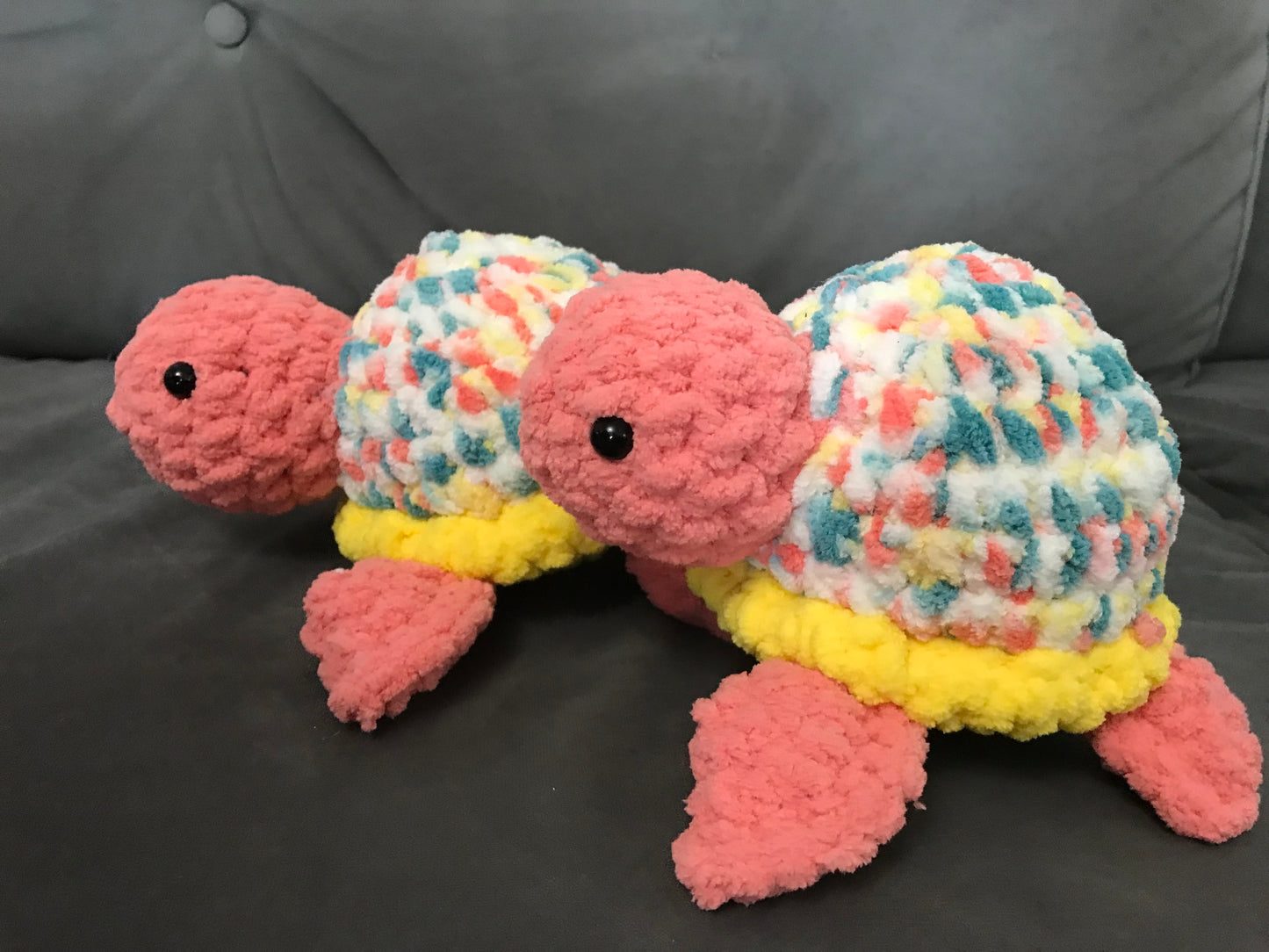 Colorful Sprinkle Baby Crochet Turtle