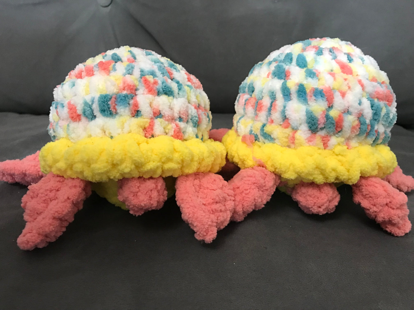 Colorful Sprinkle Baby Crochet Turtle